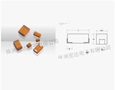 CA45U型可靠性指标的高频片式固体电解质钽电容器